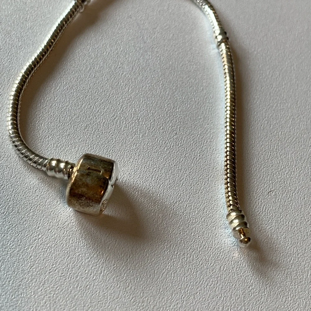 Sterling Silver Bracelet for Pandora or similar charms